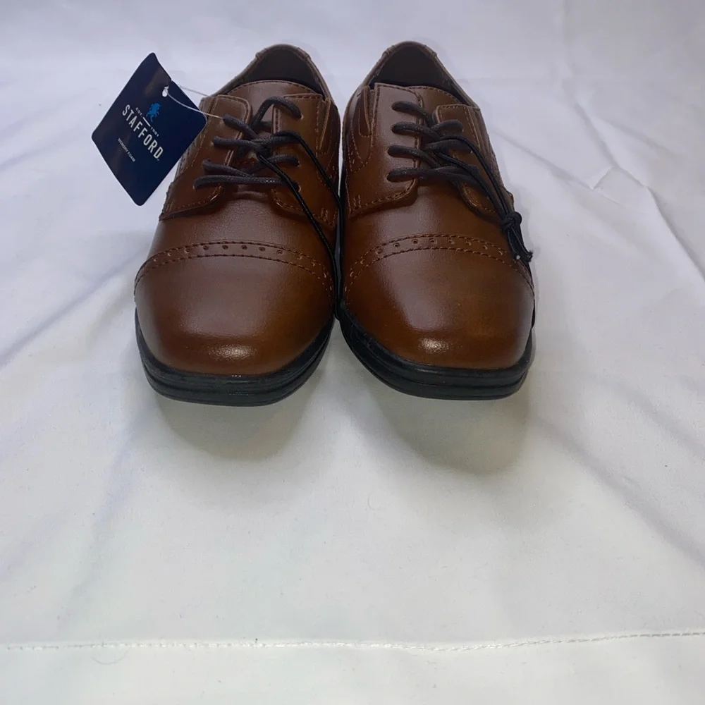 Stafford Dane Jr Little & Big Kid Boys Memory‎ Foam Oxford Shoes Size 13M
